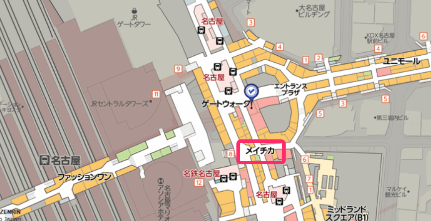 名古屋駅のコンパルの行き方を写真で説明